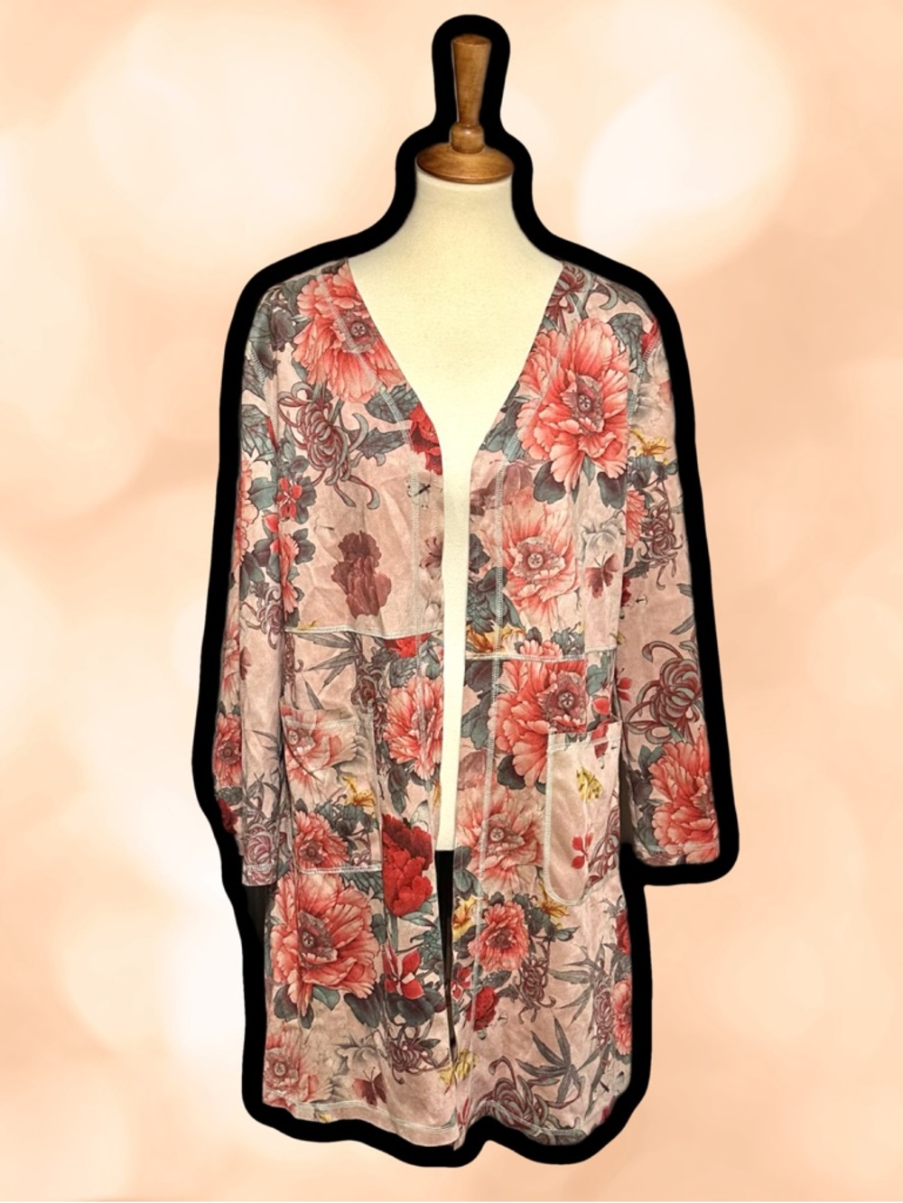 🌈 Romantic Floral Maxi Cardigan